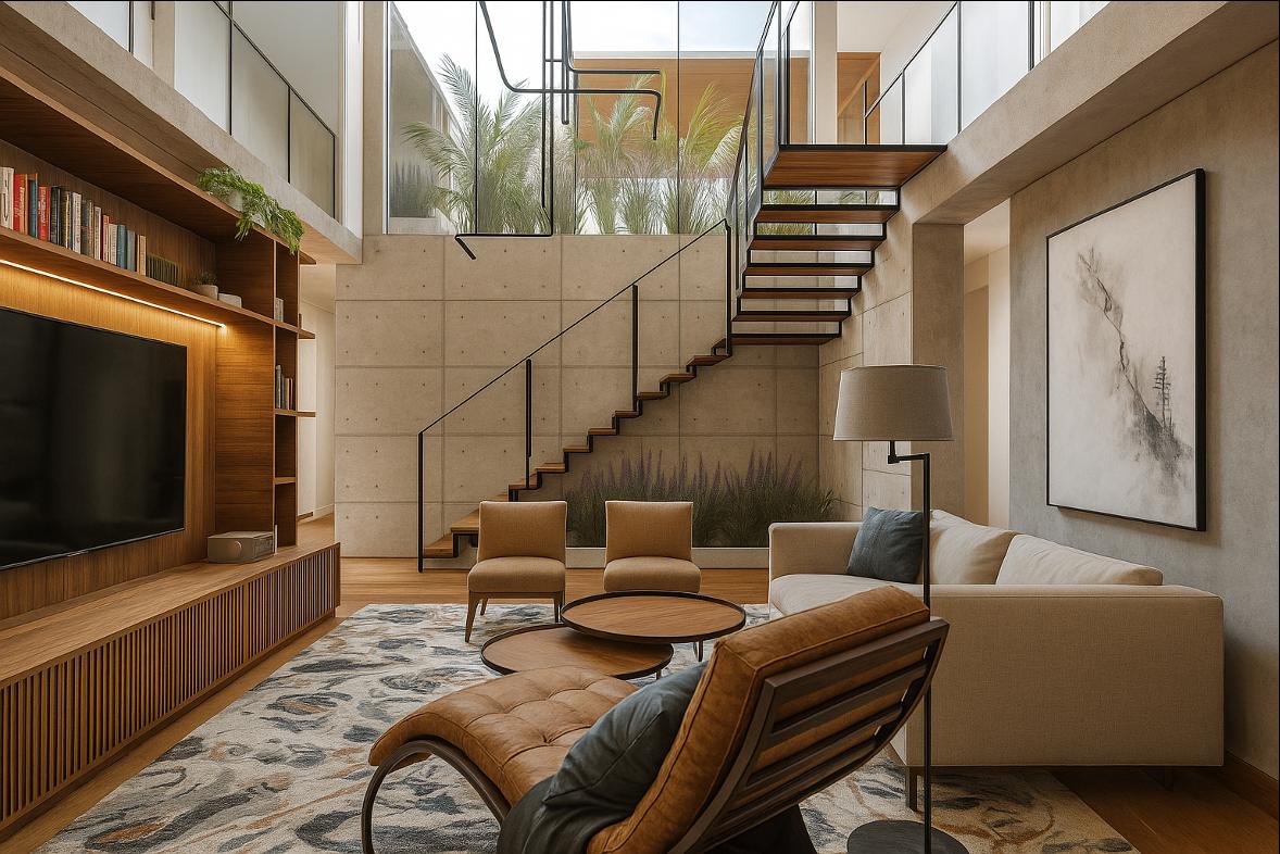 La sala de doble altura: el nuevo corazón de la casa