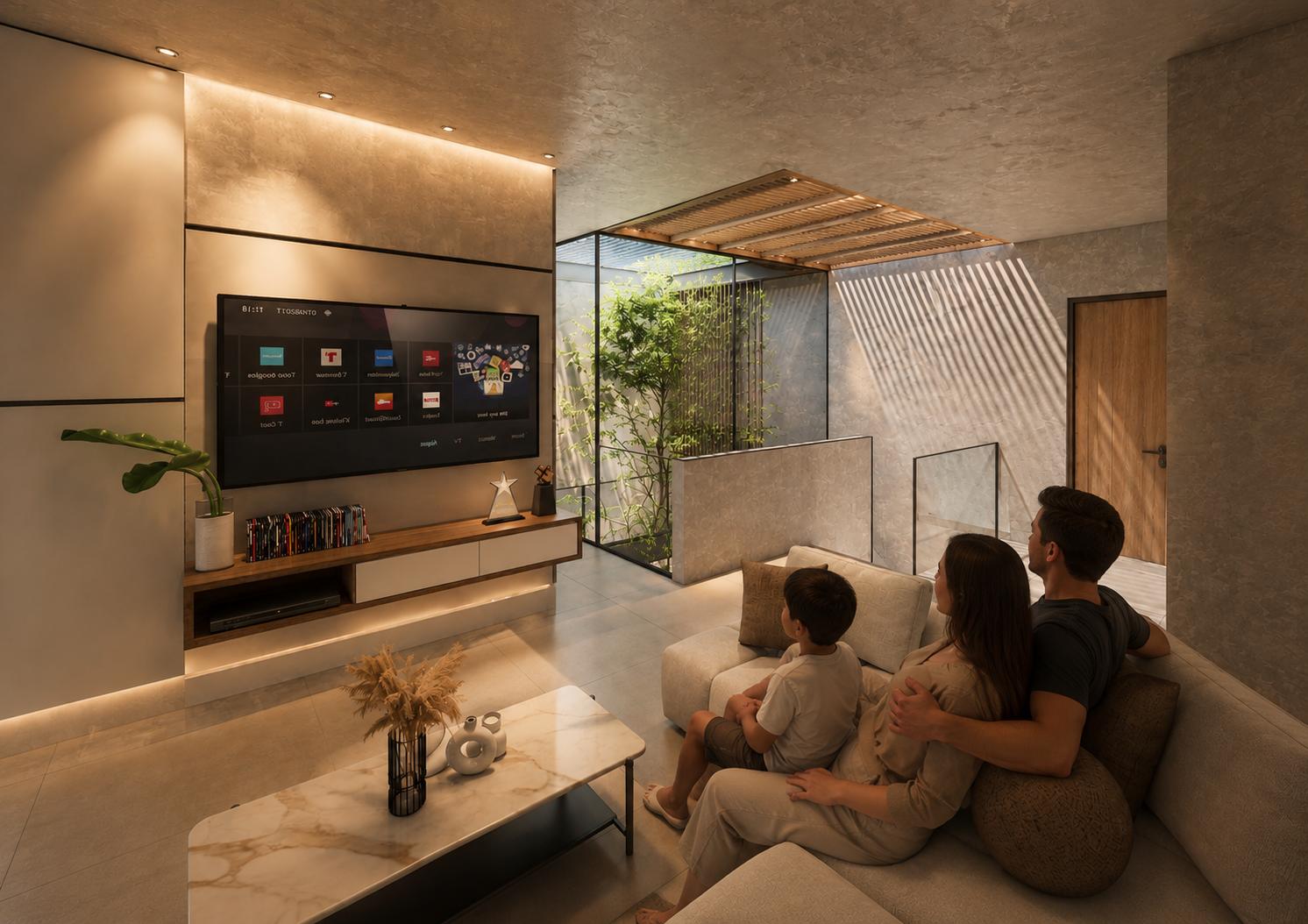Ambientes principales abiertos hacia jardines privados